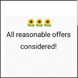 Reasonable offers